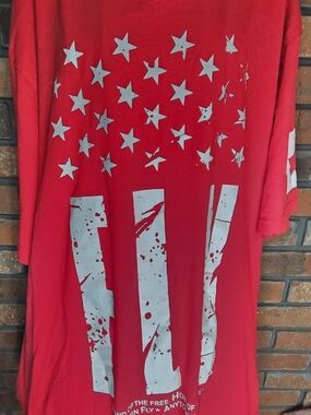 Born Fly Red Flag T Shirt
